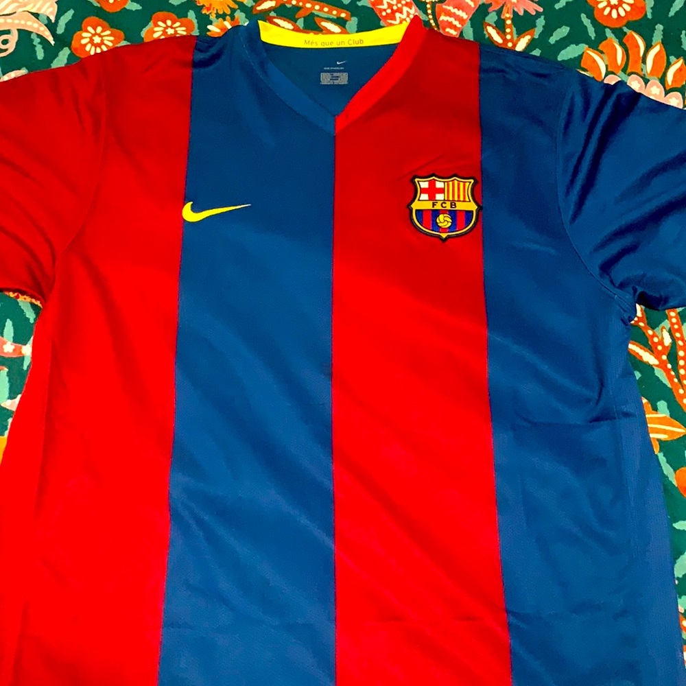 2000/2001 Barcelona Ronaldinho 10 jersey XL